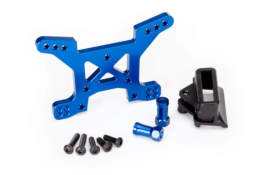 Traxxas Blue Aluminium Front Shock Tower w/ Hardware image 48440