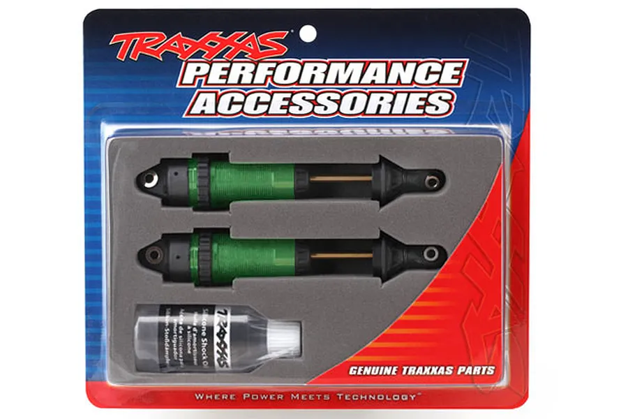 Traxxas Green PTFE-Coated Aluminium GTR XX-Long Body Shocks w/o Springs 2Pcs image 48442