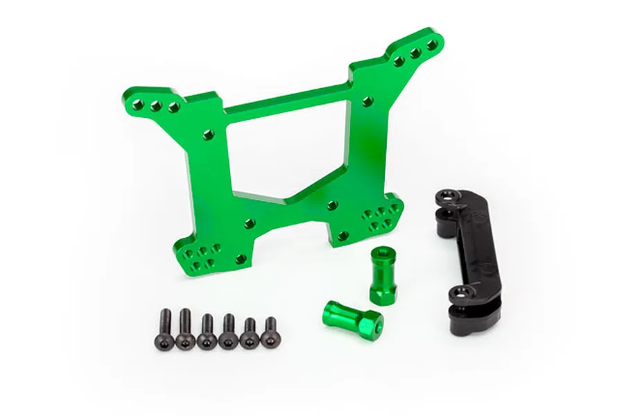 Traxxas Green Aluminium Rear Shock Tower Set w/ Hardware image 48458