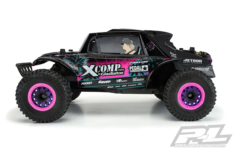 Pro-Line 1/10 Megalodon Desert Buggy Black Painted Body Shell image 48520