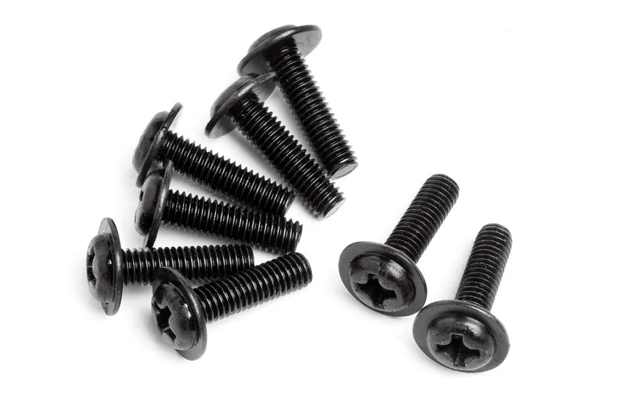 Maverick 3x10mm Fine Thread Washer Head Screws 8Pcs image 48609