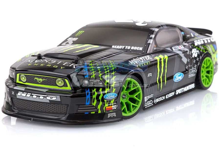 HPI E10 Drift Monster Energy/Nitto Tire 2013 Ford Mustang RC Drift Car Electric 1/10 Scale RTR image 4879