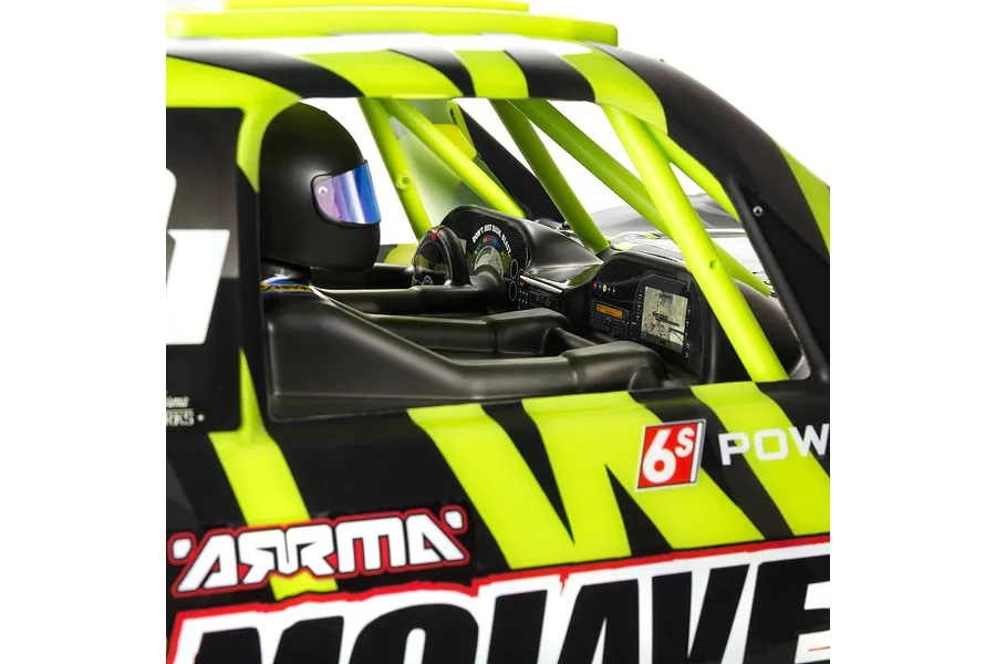 ARRMA MOJAVE 6S V2 BLX Desert Racer RC Short Course Truck Electric Brushless 4WD 1/7 Scale RTR - Green/Black image 48817