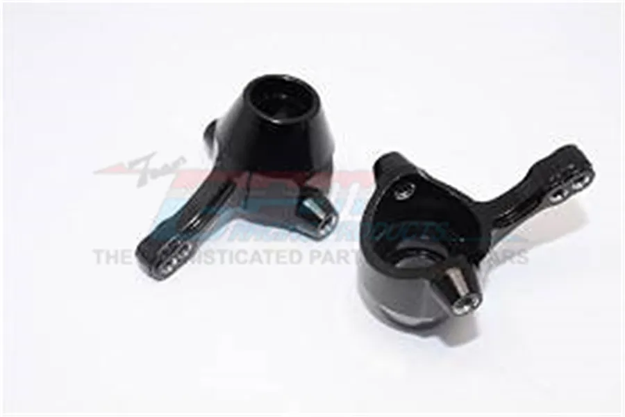 GPM Black Aluminium TT-02B Front Steering Hubs 2Pcs image 48895