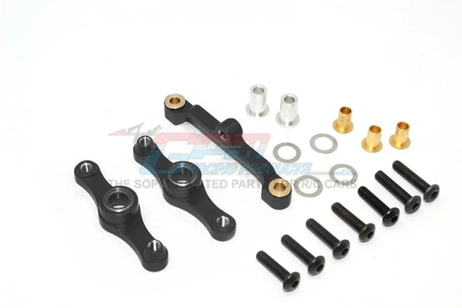 GPM Black Aluminium TT-01 Steering Assembly Set image 48897
