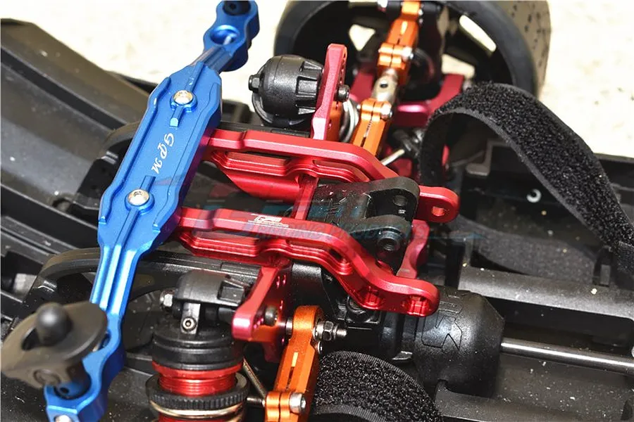 GPM Red Aluminium Rear Body Post Fixed Mounts 2Pcs w/ Hardware image 48904