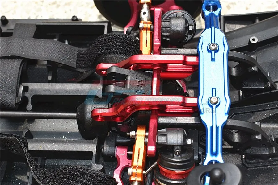 GPM Red Aluminium Rear Body Post Fixed Mounts 2Pcs w/ Hardware image 48905