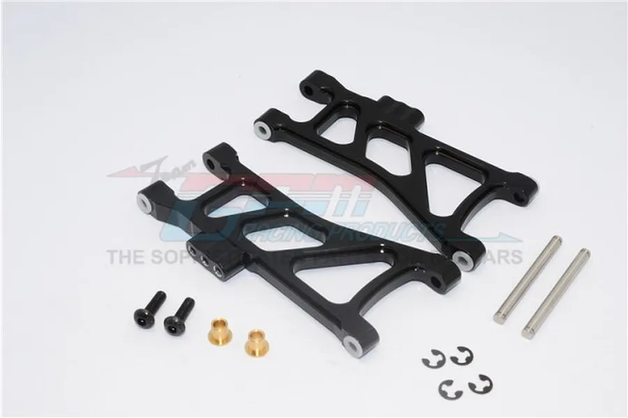 GPM Black Aluminium TT-02B Rear Lower Suspension Arms 2Pcs w/ Hardware image 48909