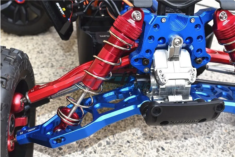 GPM Red Aluminium ARRMA Kraton Complete 187mm Adjustable Shocks Set image 49184