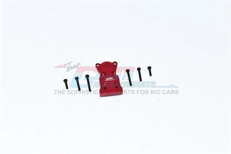 GPM Red Aluminium SCX24 Red Aluminium Front or Rear Gearbox Cover w/ Hardware image 49202