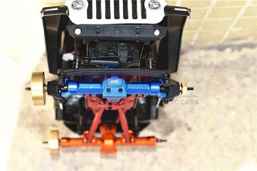 GPM Red Aluminium SCX24 Red Aluminium Front or Rear Gearbox Cover w/ Hardware image 49203