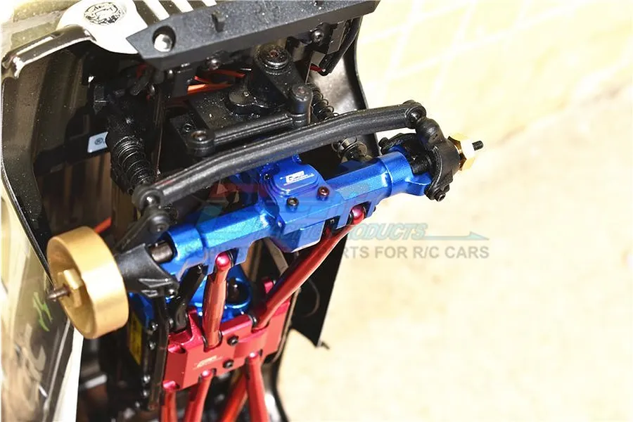 GPM Red Aluminium SCX24 Red Aluminium Front or Rear Gearbox Cover w/ Hardware image 49204