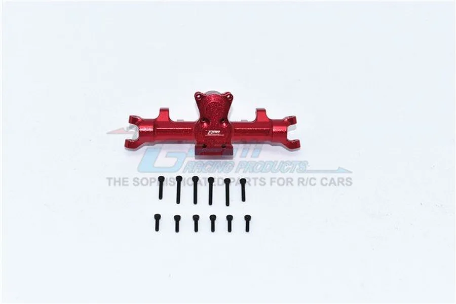 GPM Red Aluminium SCX24 Rear Axle Housing w/ Hardware image 49210