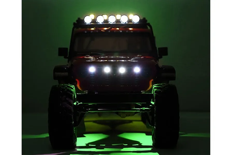GPM Green SCX10 III Chassis Lights LED Set 4Pcs w/ Hardware image 49212