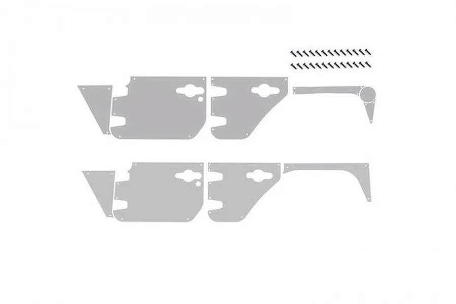 GPM Silver Stainless Steel Slip Proof Tread 2Pcs w/ Hardware image 49228