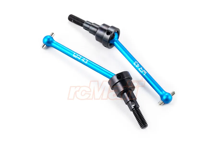 Yeah Racing Tamiya CC-01 Blue Aluminium &amp;amp; Steel Universal CVD Drive Shafts 2Pcs image 49283
