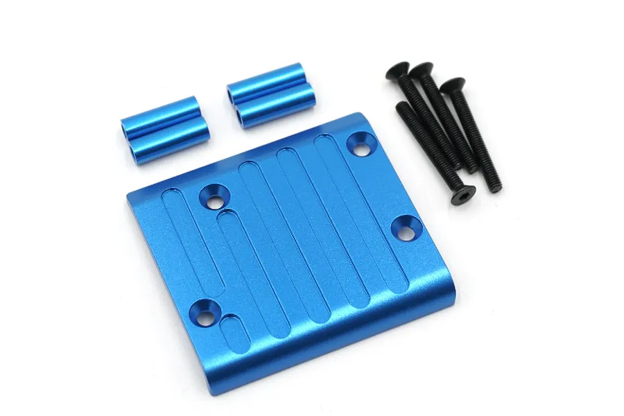 Yeah Racing Tamiya CC-01 Blue Aluminium Rear Axle Skid Plate w/ Hardware image 49290