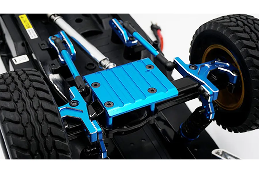 Yeah Racing Tamiya CC-01 Blue Aluminium Rear Axle Skid Plate w/ Hardware image 49291