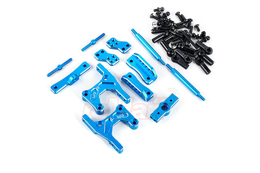 Yeah Racing Tamiya CC-01 Blue Aluminium Rear Four Link Conversion Set image 49296