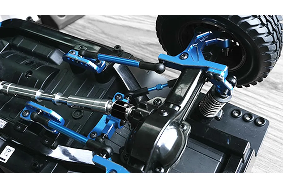 Yeah Racing Tamiya CC-01 Blue Aluminium Rear Four Link Conversion Set image 49297