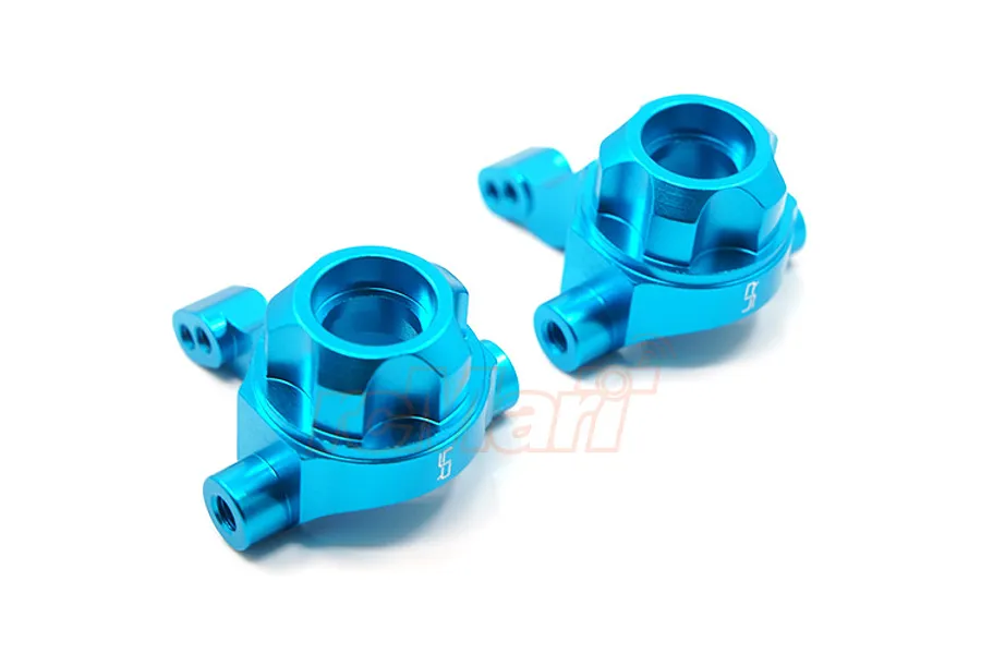 Yeah Racing Tamiya TT02B Blue Aluminium Steering Hubs 2Pcs image 49298