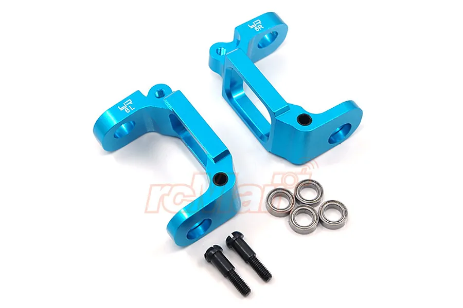 Yeah Racing Tamiya TT-02B Blue Aluminium C-Hubs w/ Hardware image 49302