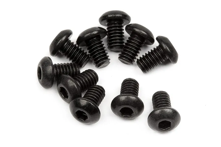 HPI 2.5x4mm Fine Thread Button Head Screws 10Pcs image 4934
