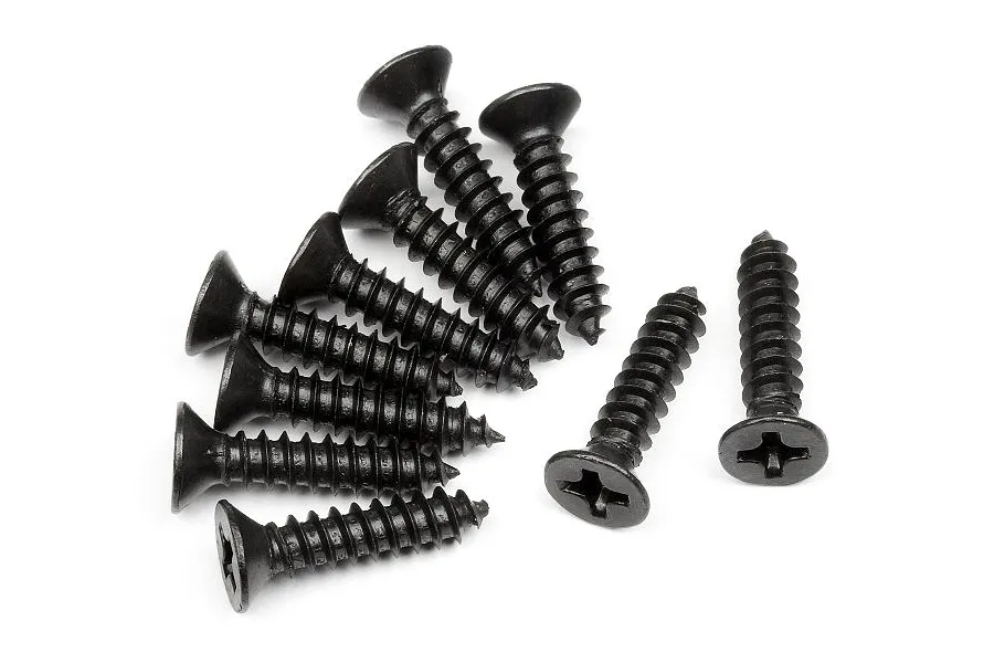 HPI 3x14mm Coarse Thread Countersunk Head Screws 10Pcs image 4947