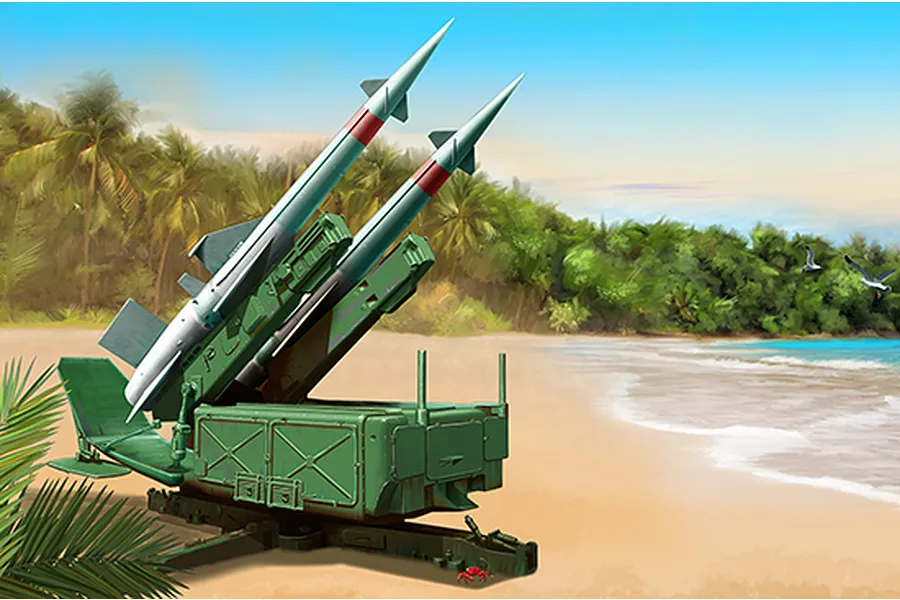 Trumpeter 1/35 Soviet 5P71 Launcher with 5V27 Pechora (SA-3B Goa) Missiles Scaled Plastic Model Kit image 49509