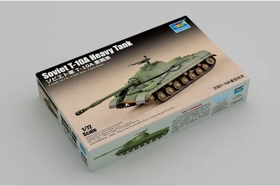 Trumpeter 1/72 Soviet Army T-10A Heavy Tank Scaled Plastic Model Kit image 49534