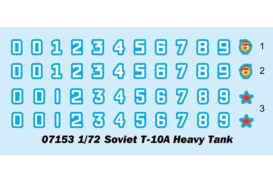 Trumpeter 1/72 Soviet Army T-10A Heavy Tank Scaled Plastic Model Kit image 49535