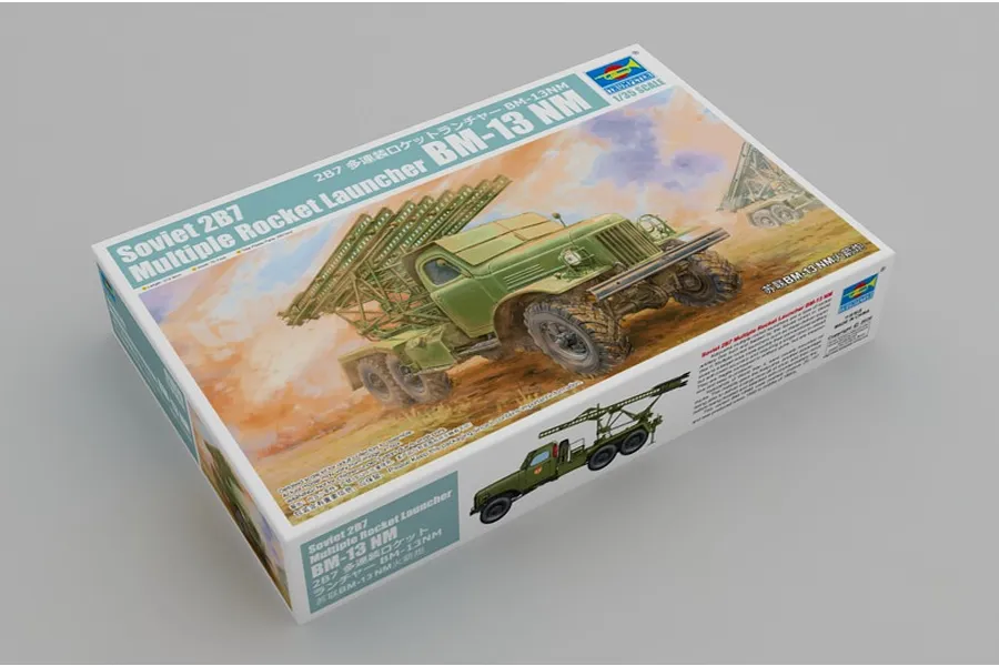 Trumpeter 1/35 scale Soviet 2B7 Multiple Rocket Launcher BM-13 NM plastic model kit box.
