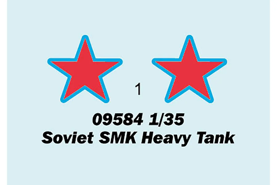Trumpeter 1/35 Soviet SMK Heavy Tank Scaled Plastic Model Kit image 49563