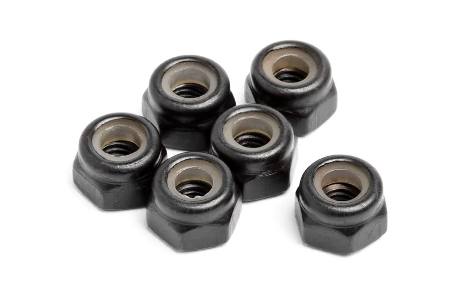 Maverick Black 3mm Nyloc Nuts 6Pcs image 49576