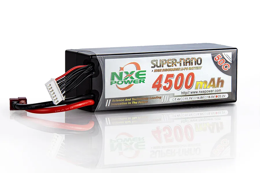 NXE Super-Nano 22.2V 4500mAh 50C LiPo Hard Case Battery image 49603