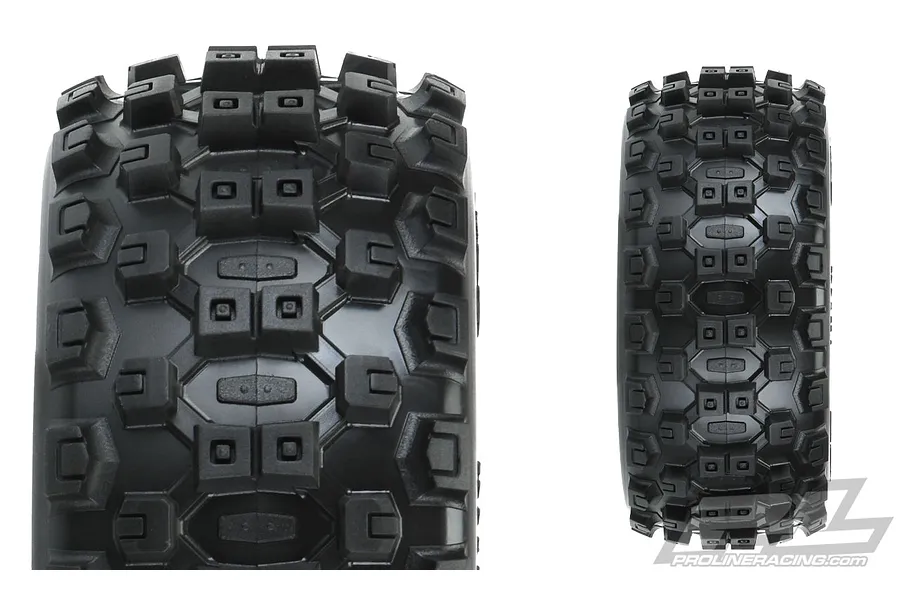 Pro-Line 2.2/3.0&amp;quot; Badlands MX SC M2 (Medium) Tyres on Black Raid Rims - Glued Wheels 2Pcs image 49703