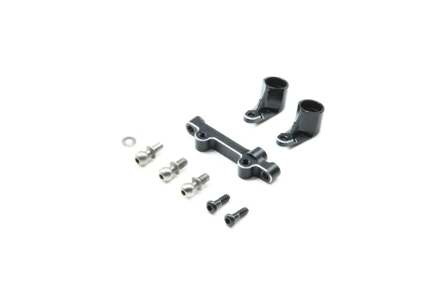 Losi Black Aluminium Bellcrank &amp;amp; Drag Link Set image 49752