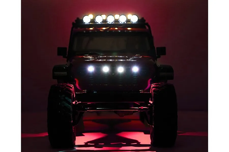 GPM Clear SCX10 III Chassis Lights LED Set 4Pcs w/ Hardware image 49761