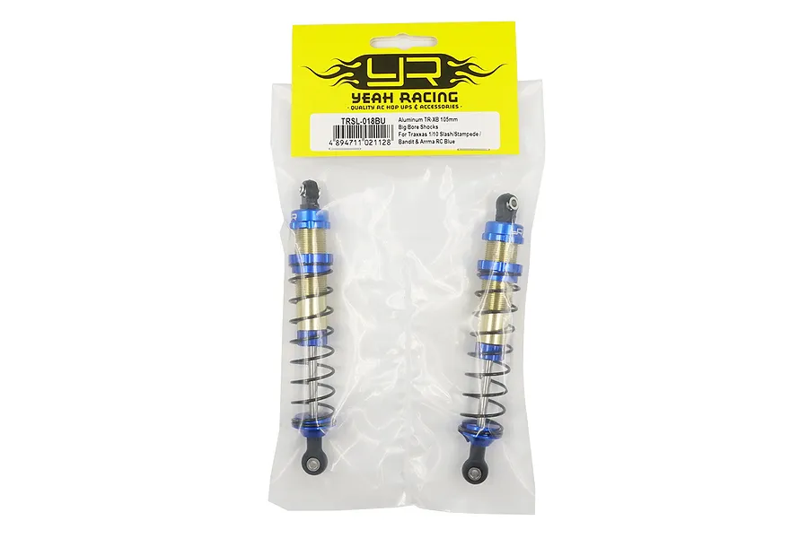 Yeah Racing Blue Aluminium TR-XB 105mm Big Bore Shocks 2Pcs image 49793