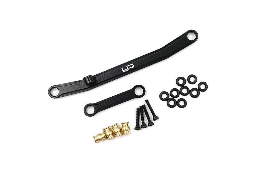 Yeah Racing Black Aluminium Axial SCX24 Ackerman Plate Set image 49797