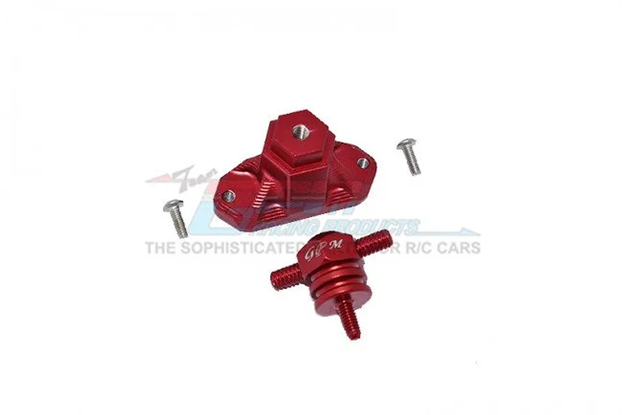 GPM Red Aluminium Spare Tyre Support Mount &amp;amp; Tyre Lock 2Pcs image 50186