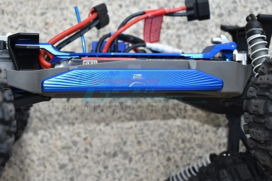GPM Blue Aluminium Hoss 4X4 VXL Chassis Nerf Bars (Long Version) image 50214