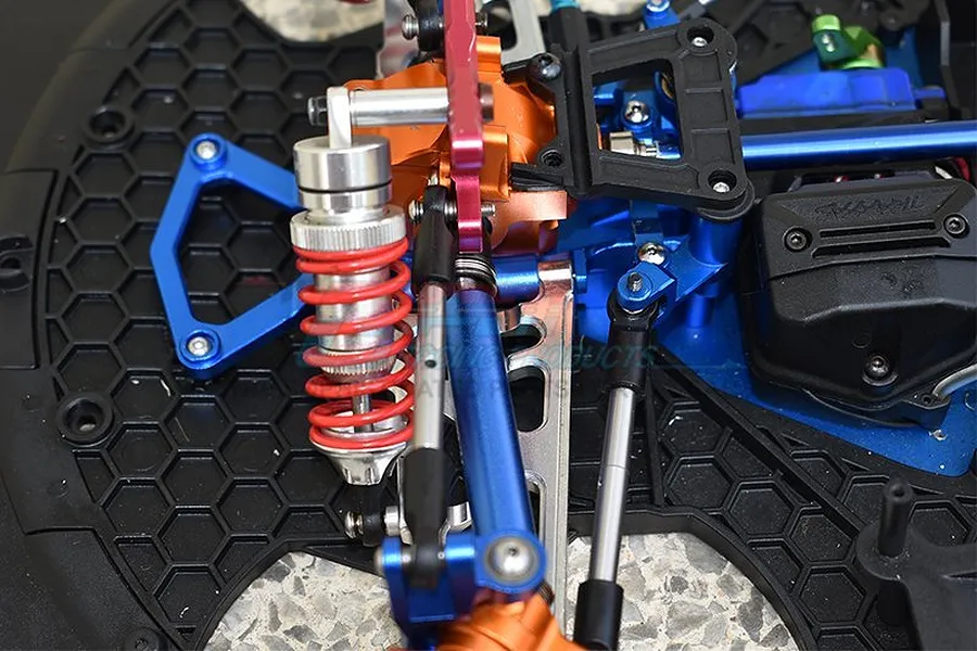 GPM Blue Aluminium XO-1 Front Gear Box Case w/ Hardware image 2