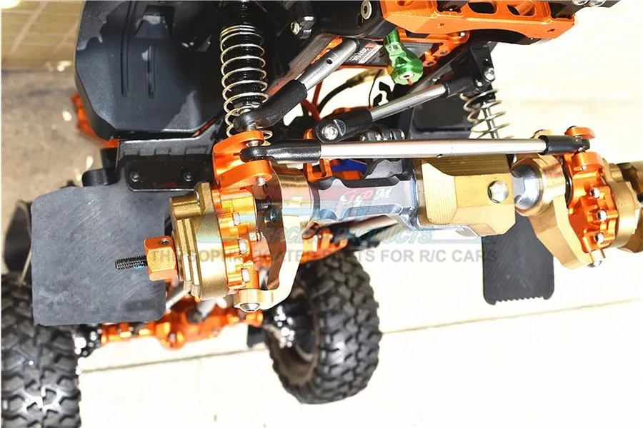 GPM Brass TRX-4 Left &amp;amp; Right Portal Drive Caster Blocks image 50226