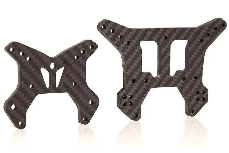 Markhor Designs 5mm Carbon ARRMA 1/10 Senton Front &amp;amp; Rear Shock Towers 2Pcs image 50348