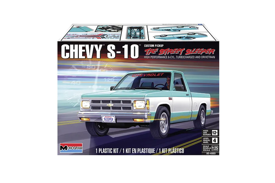 Revell 1/25 Chevy S-10 Custom Pickup Scaled Plastic Model Kit image 50484