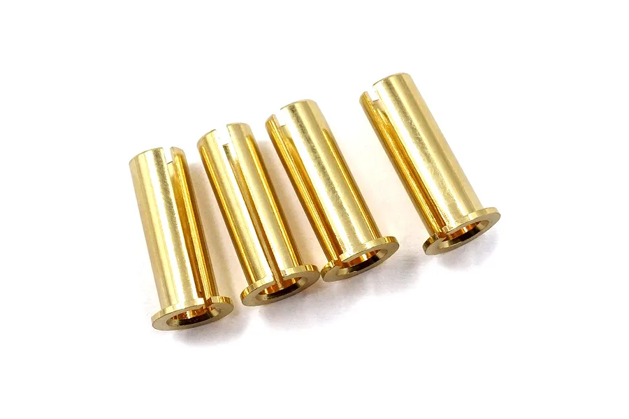 Yeah Racing Brass 5mm to 4mm Battery Conversion Plugs 4Pcs image 50537