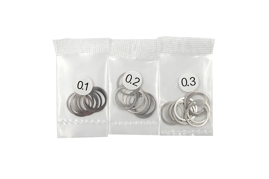 Yeah Racing Stainless Steel 10x12mm Washer Set 0.1,0.2,0.3mm image 50545
