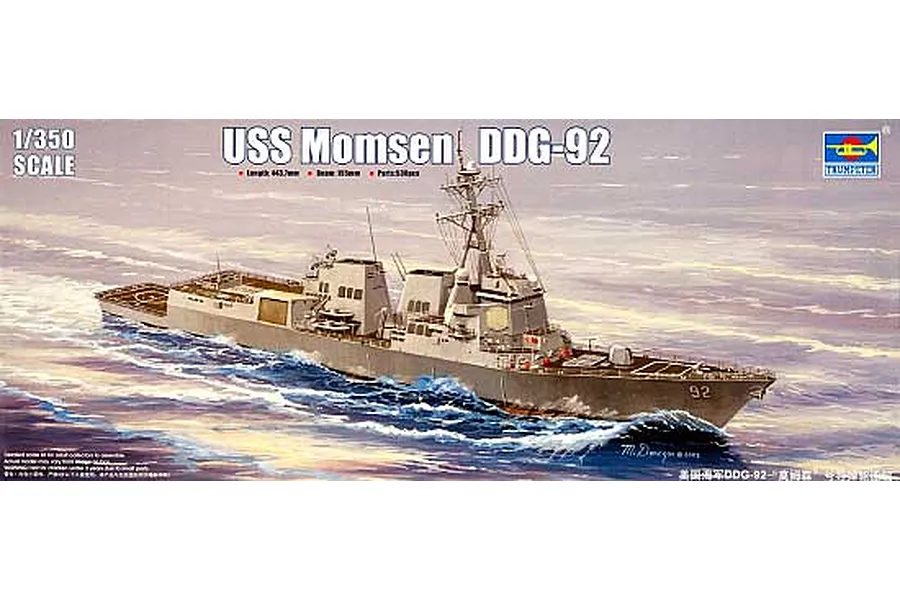 Trumpeter 1/350 USS Momsen DDG-92 Destroyer Scaled Plastic Model Kit image 50577