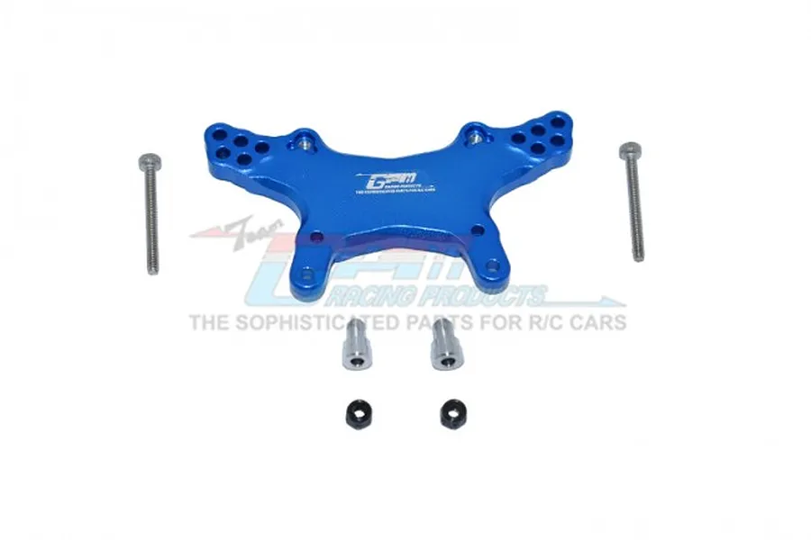 GPM Blue Aluminium Losi Mini-T &amp;amp; Mini-B 2.0 Front Shock Tower w/ Hardware image 50583